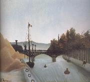 Henri Rousseau View of the Footbridge of Passy Spain oil painting artist